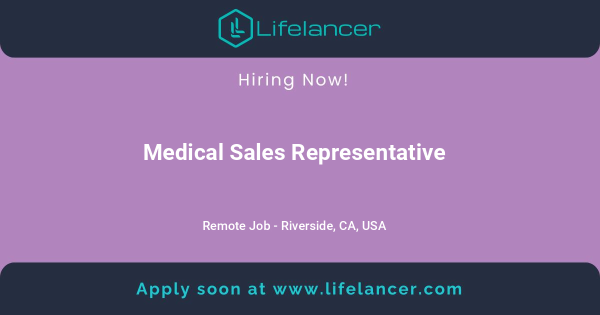 Medical Sales Representative - Remote Job at H-Wave | Lifelancer