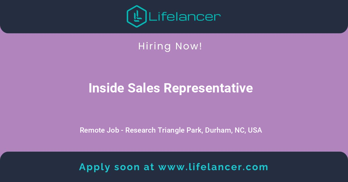 Inside Sales Representative - Remote Job at TFS HealthScience | Lifelancer